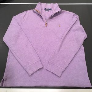 Ralph Lauren Estate Rib Quarter Zip Sweater